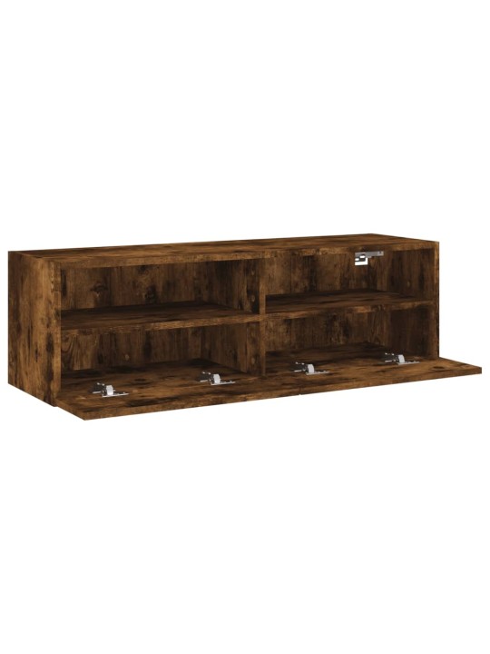 Tv sienas skapītis, ozolkoka, 100x30x30 cm, inženierijas koks