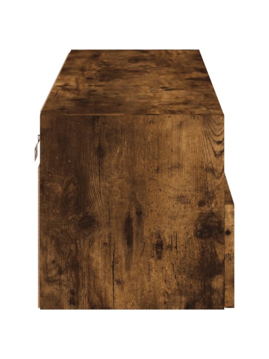 Tv sienas skapītis, ozolkoka, 100x30x30 cm, inženierijas koks