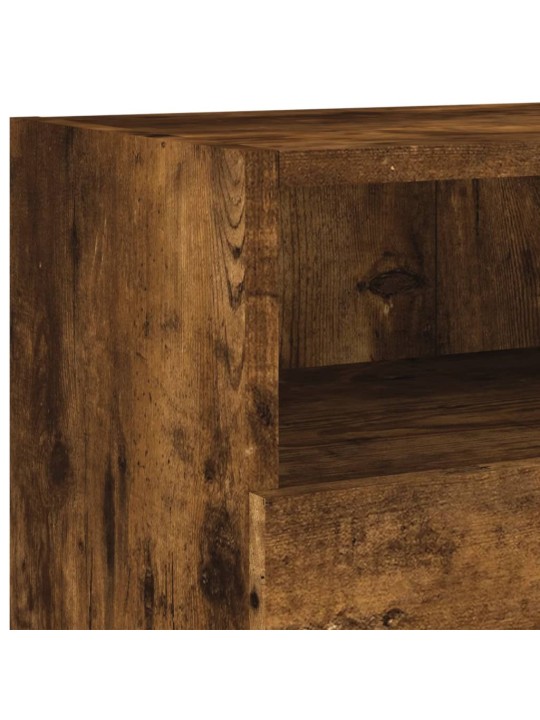 Tv sienas skapītis, ozolkoka, 100x30x30 cm, inženierijas koks
