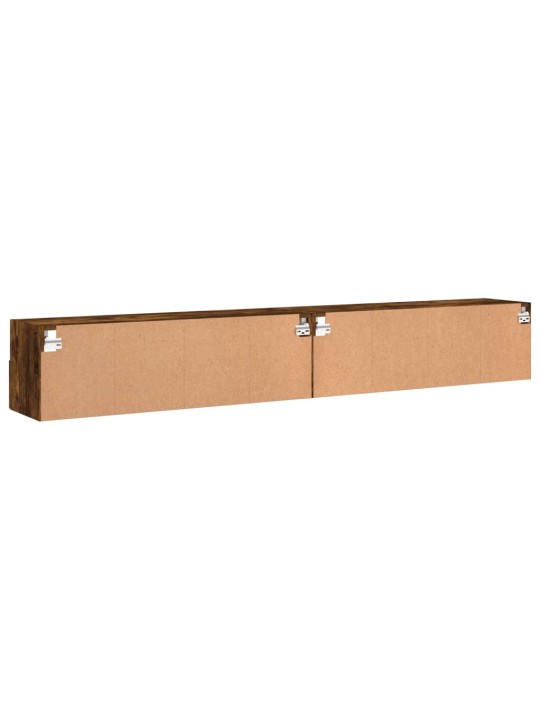 Tv skapīši, 2 gab., koka krāsa, 100x30x30 cm, inženierijas koks