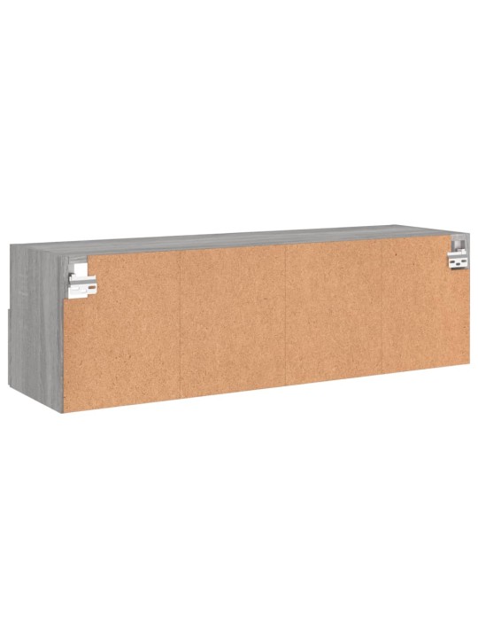 Tv skapītis, pelēka ozola, 100x30x30 cm, inženierijas koks