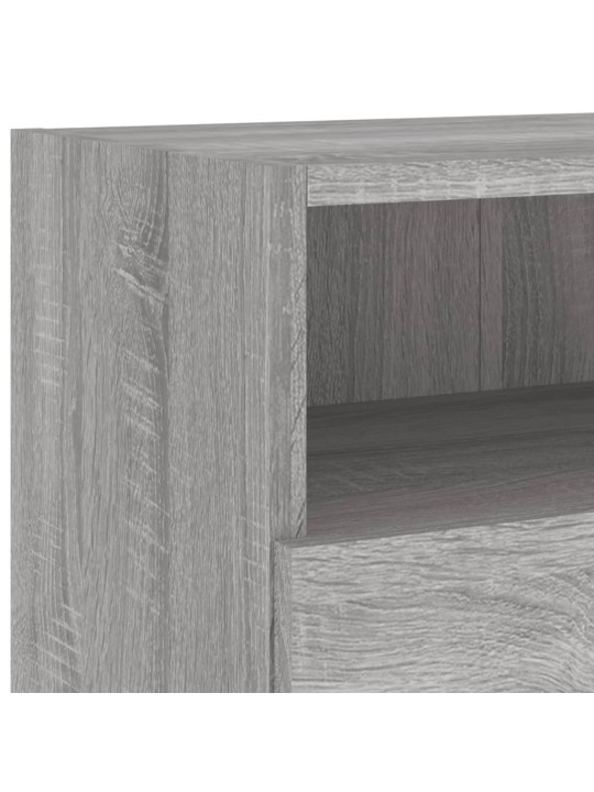 Tv skapītis, pelēka ozola, 100x30x30 cm, inženierijas koks