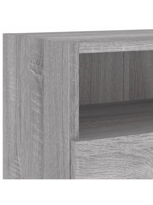 Tv skapīši, 2 gab., pelēks, 100x30x30 cm, inženierijas koks