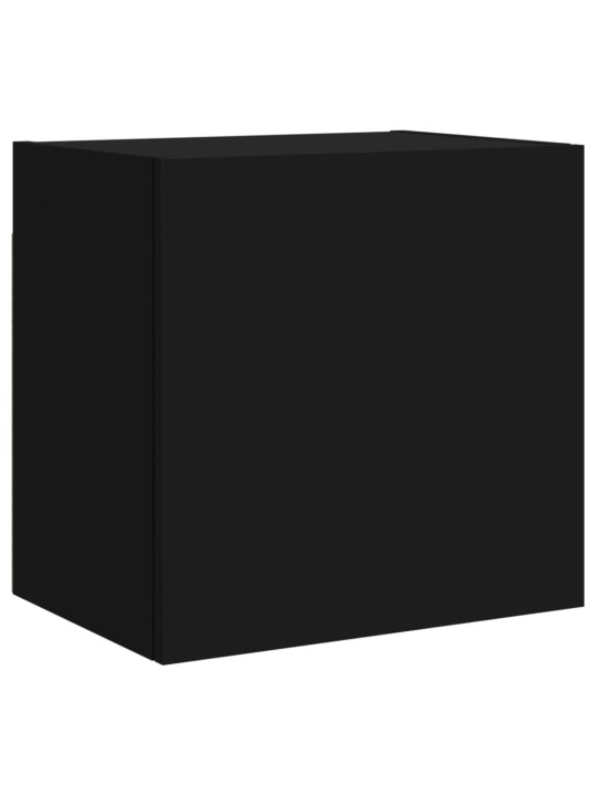 Tv skapīši, 2 gab., melns, 40,5x30x40 cm, inženierijas koks