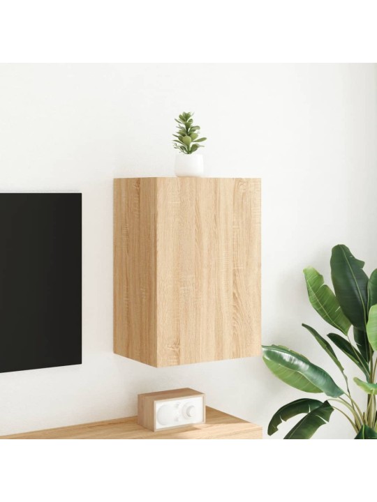 Tv sienas skapītis, ozola, 40,5x30x60 cm, inženierijas koks