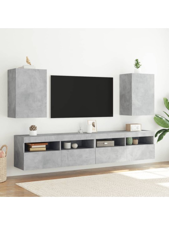 Tv skapītis, betona pelēks, 40,5x30x60 cm, inženierijas koks