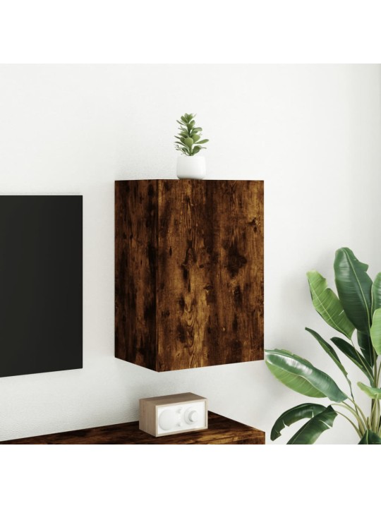 Tv sienas skapītis, koka krāsa, 40,5x30x60cm, inženierijas koks