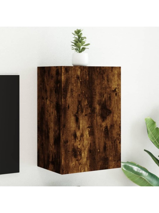 Tv sienas skapītis, koka krāsa, 40,5x30x60cm, inženierijas koks