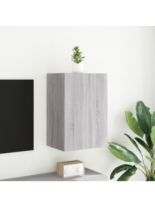 Tv skapītis, pelēka ozola, 40,5x30x60 cm, inženierijas koks