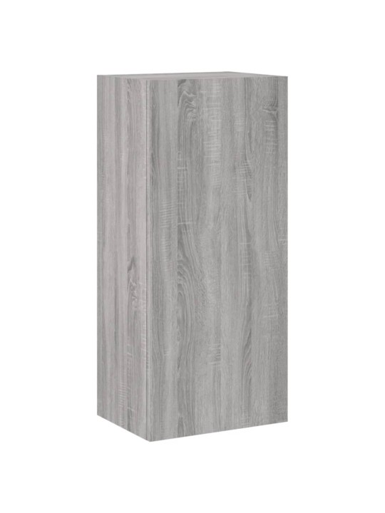 Tv skapītis, pelēka ozola, 40,5x30x90 cm, inženierijas koks