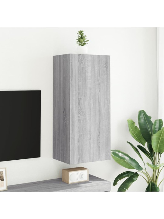 Tv skapītis, pelēka ozola, 40,5x30x90 cm, inženierijas koks
