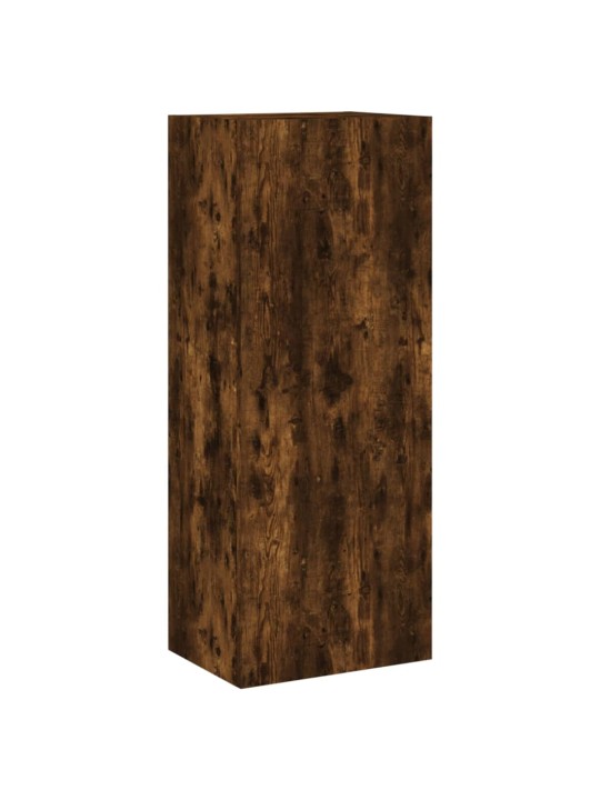 TV skapītis, koka krāsa, 40,5x30x102 cm, inženierijas koks