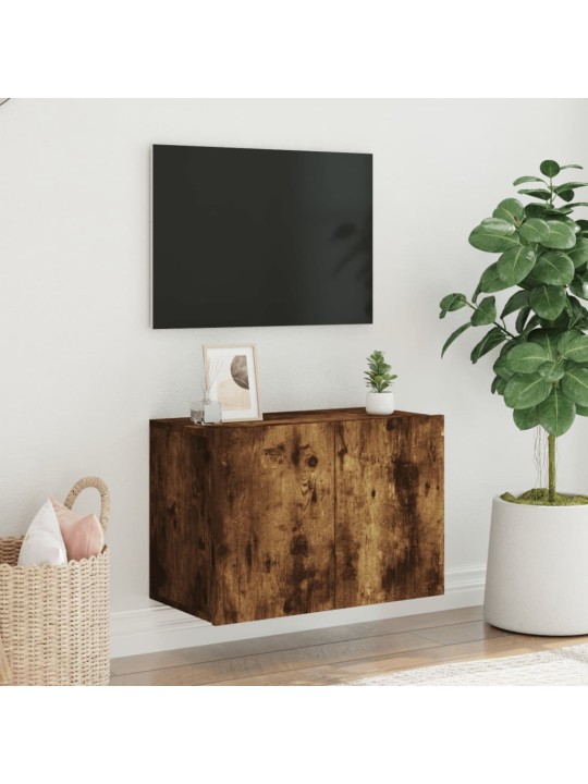 Tv sienas skapītis, ozolkoka krāsa, 60x30x41 cm