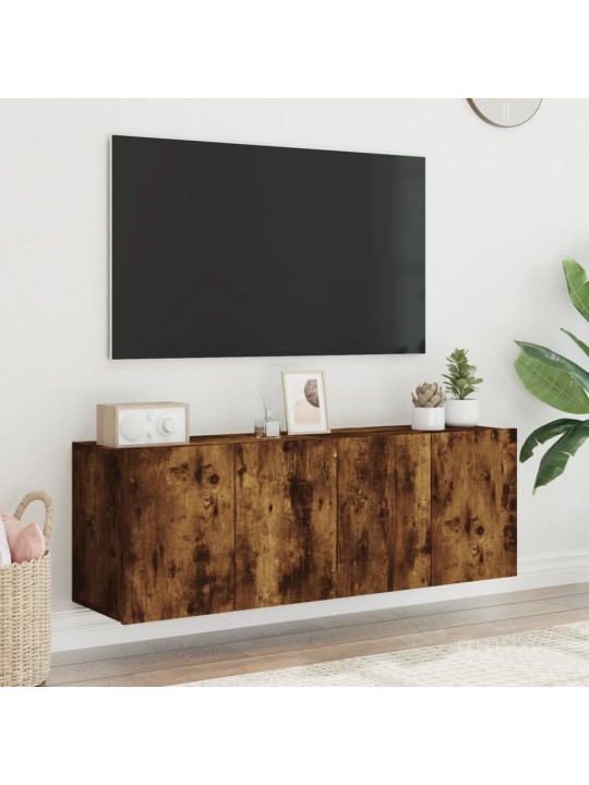 Sienas tv skapīši, 2 gab., ozolkoka krāsā, 60x30x41 cm