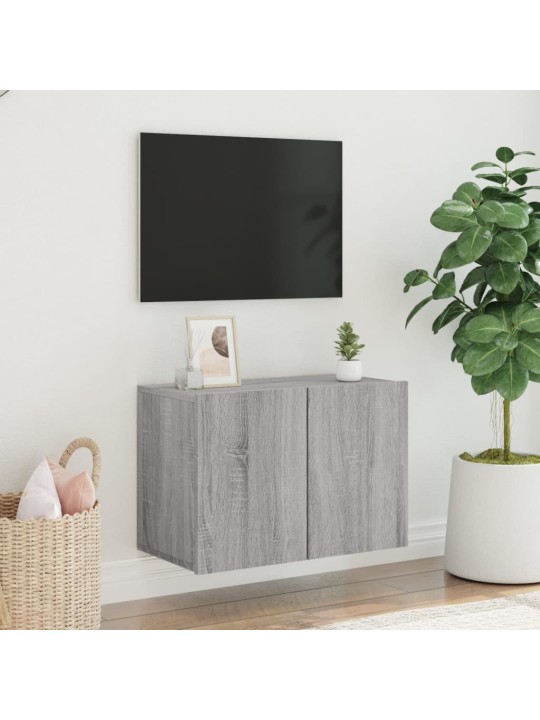 Tv sienas skapītis, pelēka ozola, 60x30x41 cm
