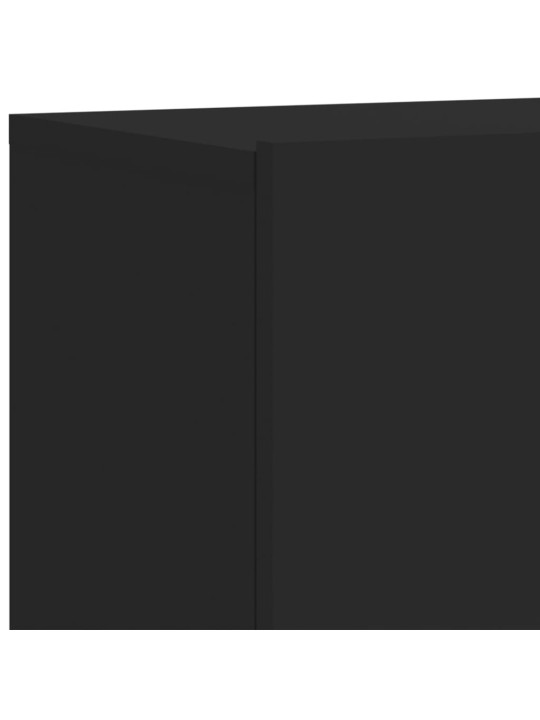 Sienas tv skapīši, 2 gab., melns, 80x30x41 cm