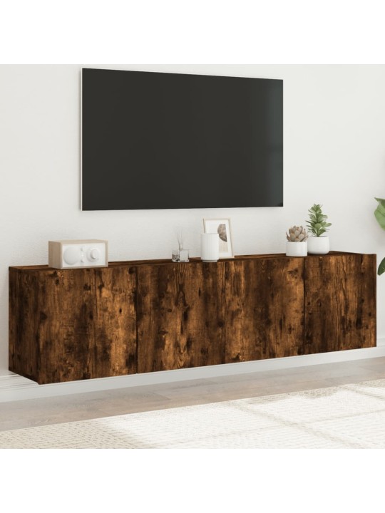 Sienas tv skapīši, 2 gab., ozolkoka krāsā, 80x30x41 cm