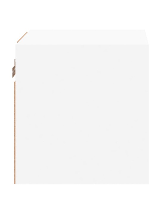 Tv galdiņš ar led lampiņām, 30x28,5x30 cm, balts
