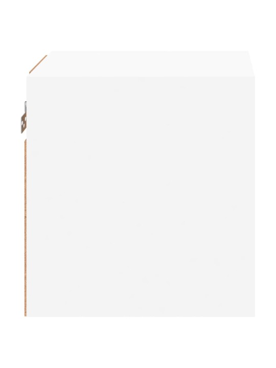 Tv galdiņi ar led lampiņām, 2 gab., balti, 30x28,5x30 cm