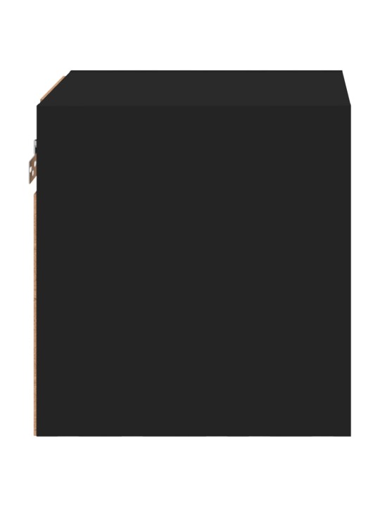 Tv galdiņš ar led lampiņām, melns, 30x28,5x30 cm