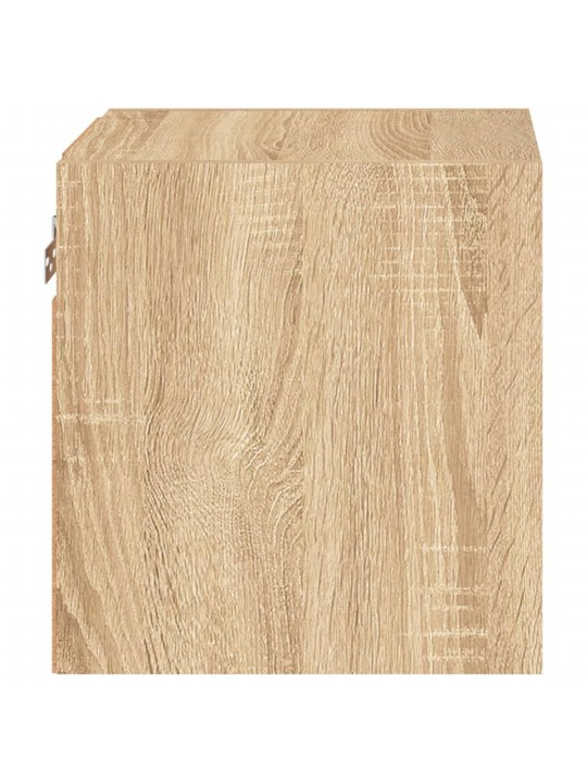 Tv plaukti ar led lampiņām, 2 gab., 30x28,5x30 cm, koka krāsā