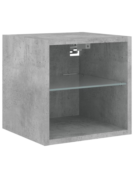 Tv galdiņi ar led lampiņām, 2 gab., betona pelēks, 30x28,5x30cm