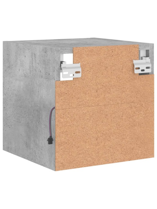 Tv galdiņi ar led lampiņām, 2 gab., betona pelēks, 30x28,5x30cm