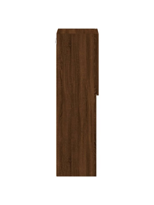 Tv galdiņš ar led lampiņām, ozolkoka krāsa, 30,5x30x102 cm