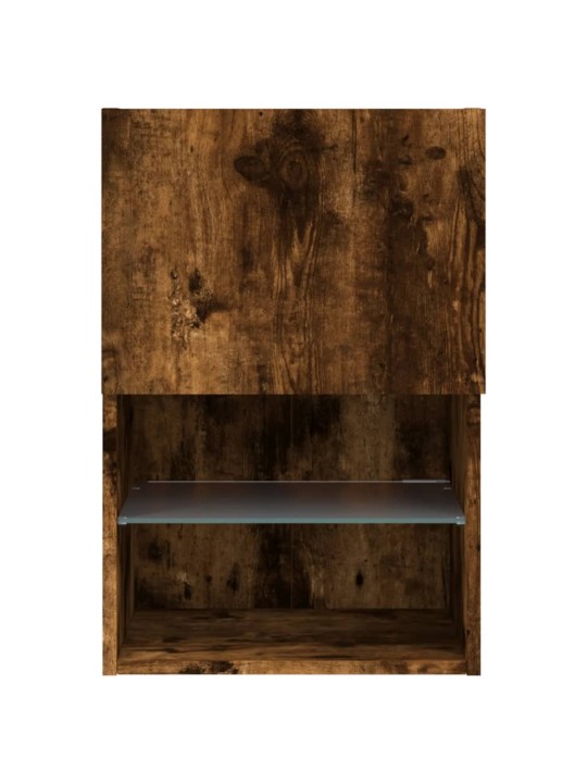 Tv skapītis ar led apgaismojumu, ozolkoka krāsa, 40,5x30x60 cm