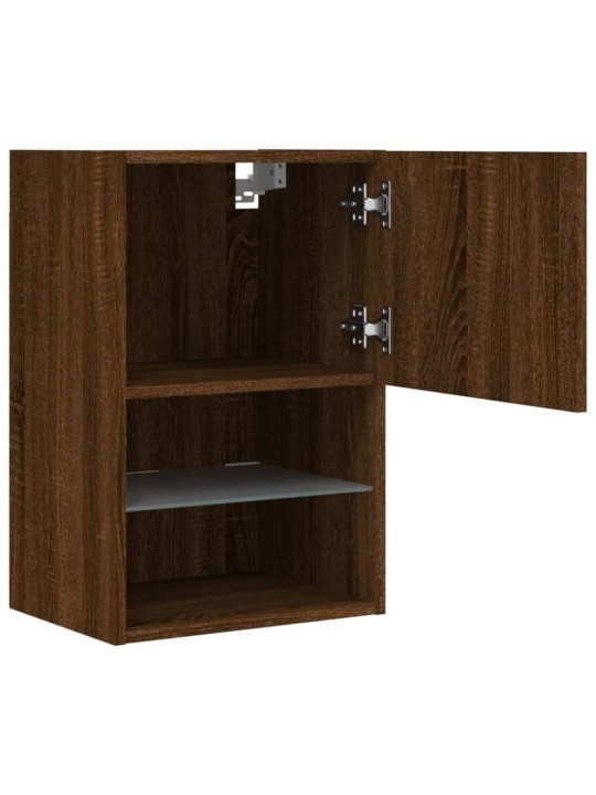 Tv galdiņš ar led lampiņām, ozolkoka krāsa, 40,5x30x60 cm