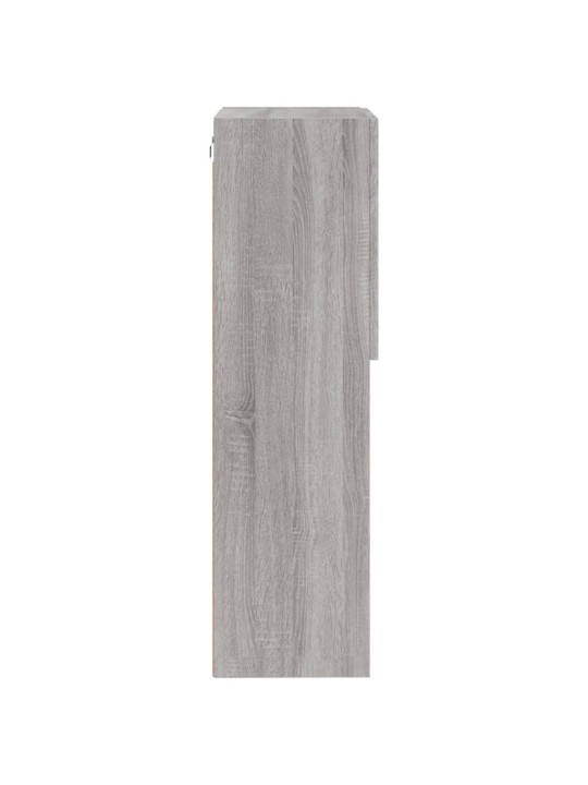 Tv skapītis ar led lampiņām, pelēka ozola krāsa, 40,5x30x102 cm