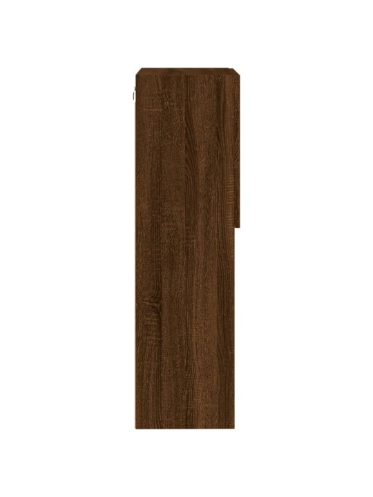 Tv galdiņš ar led lampiņām, ozolkoka krāsa, 40,5x30x102 cm