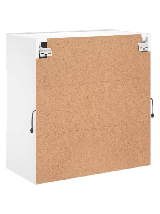 Tv galdiņš ar led lampiņām, balti, 58,5x30x60,5 cm