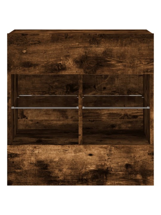 Tv plaukti ar led lampiņām, 58,5x30x60,5 cm, ozolkoka krāsā