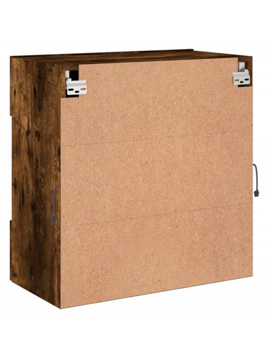 Tv plaukti ar led lampiņām, 58,5x30x60,5 cm, ozolkoka krāsā