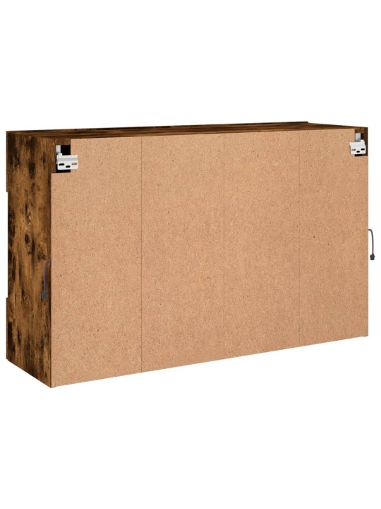 Tv plaukti ar led lampiņām, 98,5x30x60,5 cm, ozolkoka krāsā