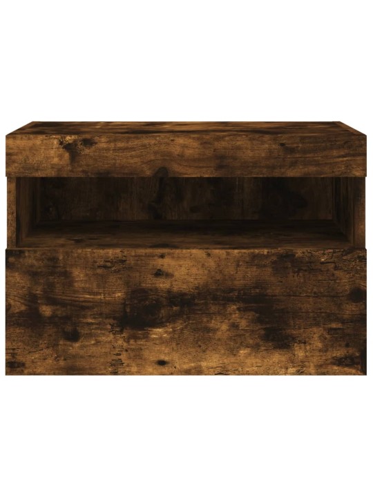 Tv plaukti ar led lampiņām, 60x30x40 cm, ozolkoka krāsā