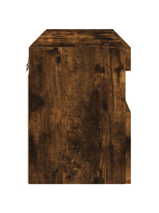 Tv plaukti ar led lampiņām, 60x30x40 cm, ozolkoka krāsā