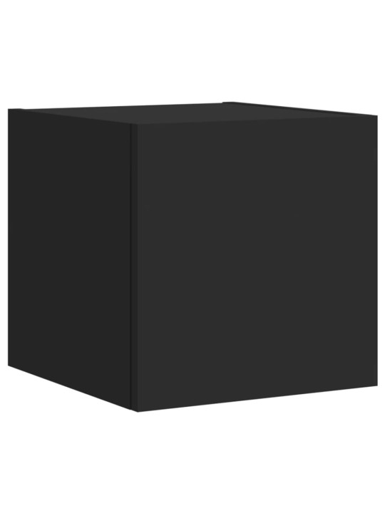 Tv galdiņš ar led lampiņām, melni, 30,5x35x30 cm