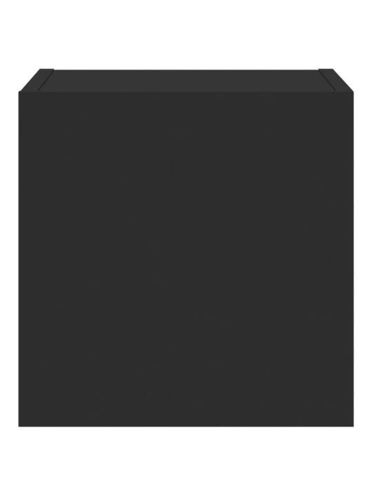 Tv galdiņš ar led lampiņām, melni, 30,5x35x30 cm