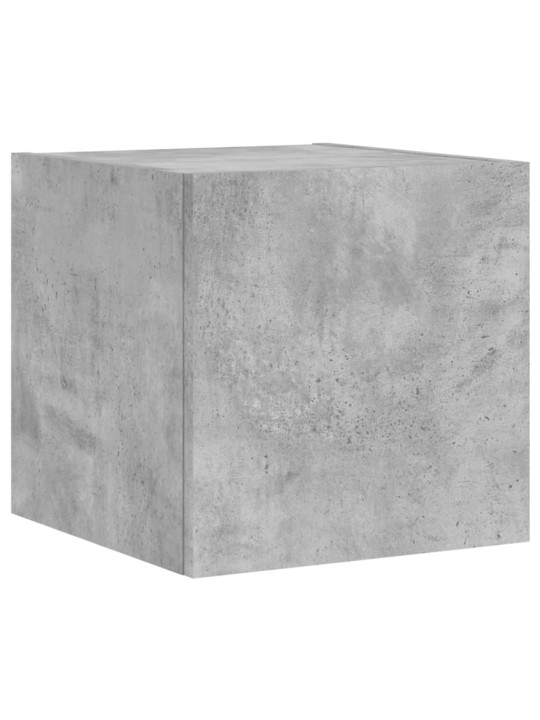 Tv galdiņi ar led lampiņām, 2 gab., betona pelēki, 30,5x35x30cm