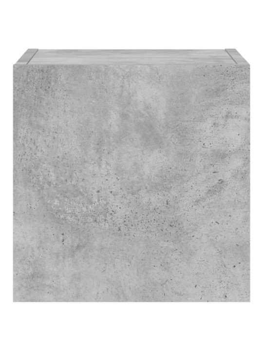 Tv galdiņi ar led lampiņām, 2 gab., betona pelēki, 30,5x35x30cm