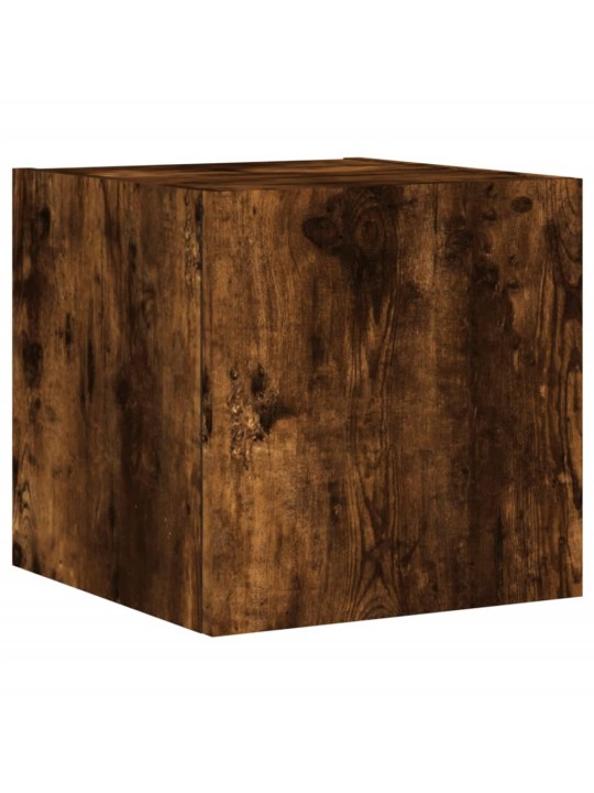 Tv plaukti ar led lampiņām, 30,5x35x30 cm, ozolkoka krāsā