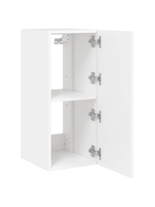 Tv galdiņi ar led lampiņām, 2 gab., balti, 30,5x35x70 cm