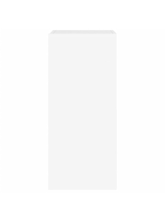 Tv galdiņi ar led lampiņām, 2 gab., balti, 30,5x35x70 cm