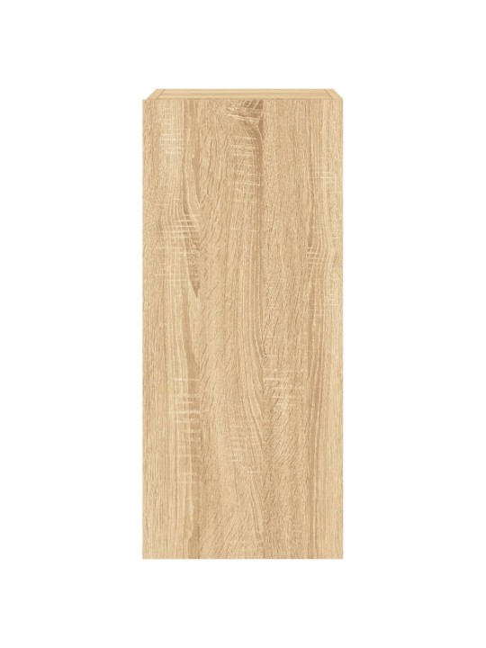 Tv plaukti ar led lampiņām, 30,5x35x70 cm, koka krāsā