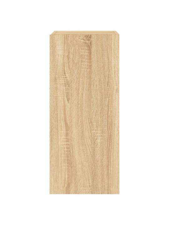 Tv plaukti ar led lampiņām, 2 gab., 30,5x35x70 cm, koka krāsa