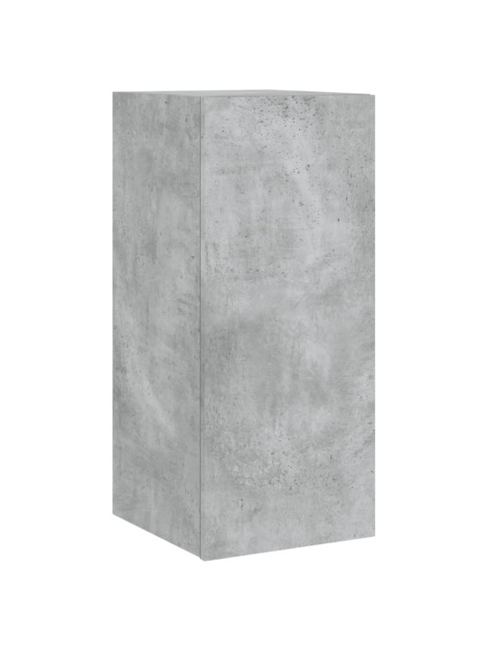 Tv galdiņi ar led lampiņām, betona pelēki, 30,5x35x70 cm