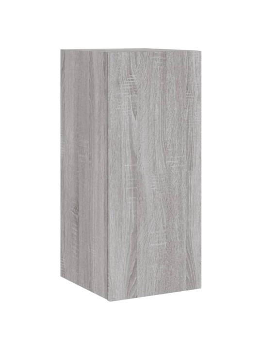 Tv skapītis ar led lampiņām, pelēka ozola krāsa, 30,5x35x70 cm