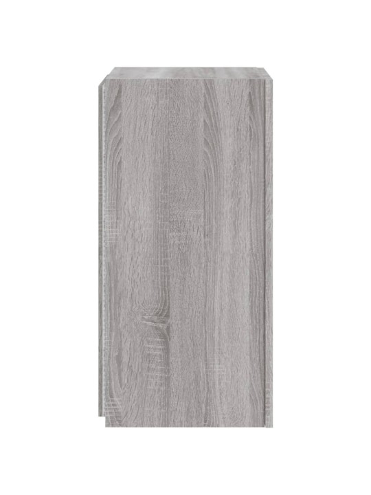 Tv skapītis ar led lampiņām, pelēka ozola krāsa, 30,5x35x70 cm
